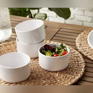 Elegant White plástic stella Set